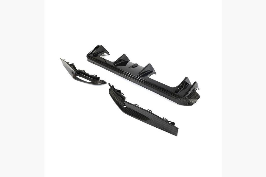 BMW 4 Series G22/23/26 2020- Rear Bumper Diffuser V5 (for G82/G83, Carbon) Photo 5