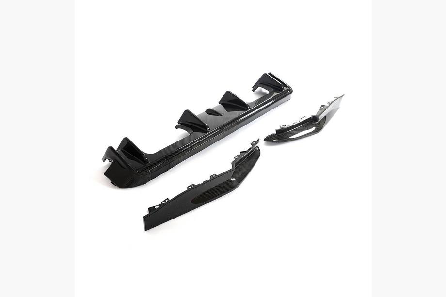 BMW 4 Series G22/23/26 2020- Rear Bumper Diffuser V5 (for G82/G83, Carbon) Photo 6