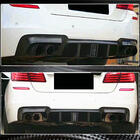 BMW 5 Series F10/F11 2010–2016 Rear Diffuser V2 for F10 M-Sport, Carbon photo 4