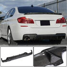 BMW 5 Series F10/F11 2010–2016 Rear Diffuser V3 for F10 M-Sport, Carbon photo 1