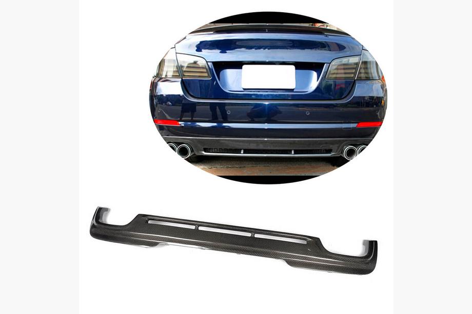 BMW 5 Series F10/F11 2010–2016 Rear Diffuser V4 for F10 M-Sport, Carbon Photo 1