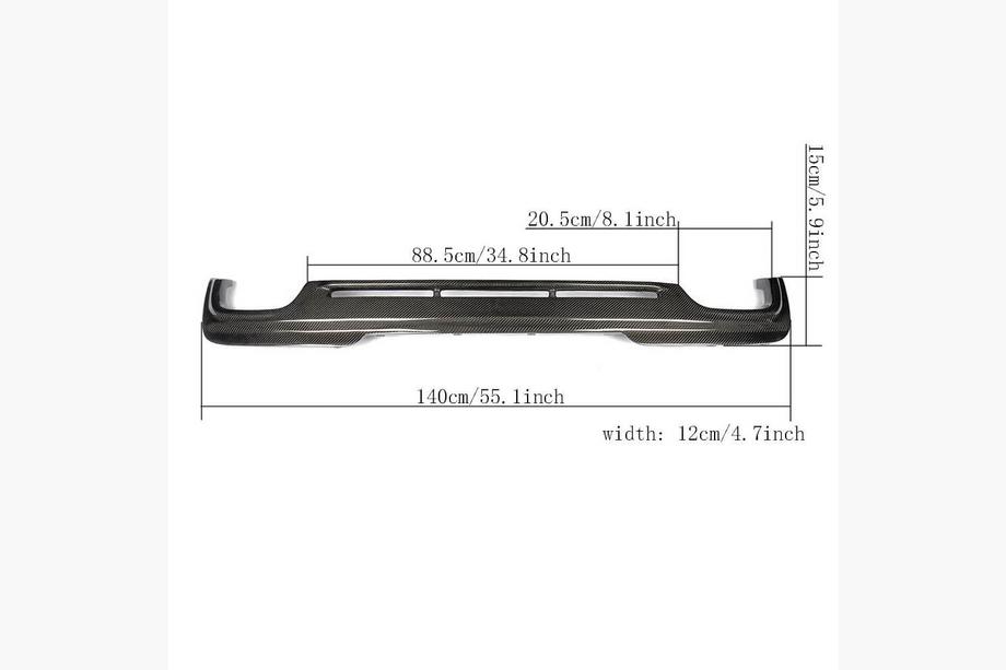 BMW 5 Series F10/F11 2010–2016 Rear Diffuser V4 for F10 M-Sport, Carbon Photo 5