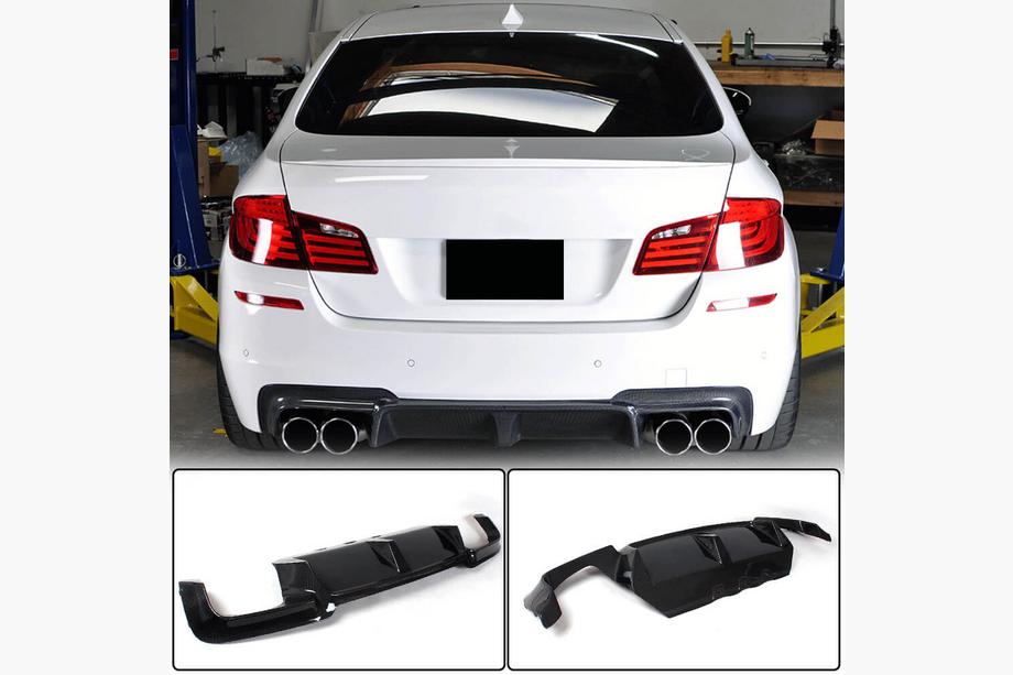 BMW 5 Series F10/F11 2010–2016 Rear Bumper Diffuser Carbon V7 (for M5) Image