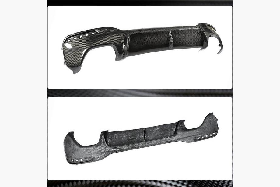 BMW 5 Series G30/G31 2017–2023 Rear bumper diffuser V3 for M-Sport/M5 F90 (Carbon) Photo 4