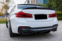 BMW 5 Series G30/G31 2017–2023 V4 rear bumper diffuser (for M-Sport/M5 F90, Carbon) photo 2