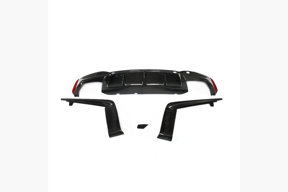 BMW 5 Series G30/G31 2017–2023 Rear bumper diffuser V5 (for M-Sport/M5 F90, carbon) Image