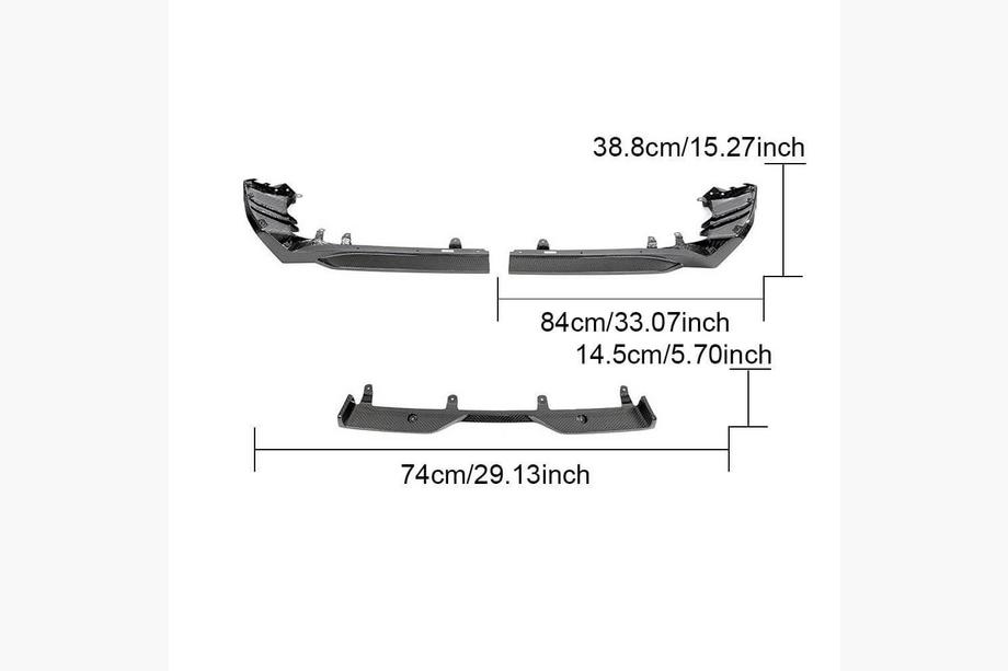 BMW 5/i5 Series G60/G60E/G61 2023- Rear Bumper Diffuser (for M-Sport, Carbon) Photo 3