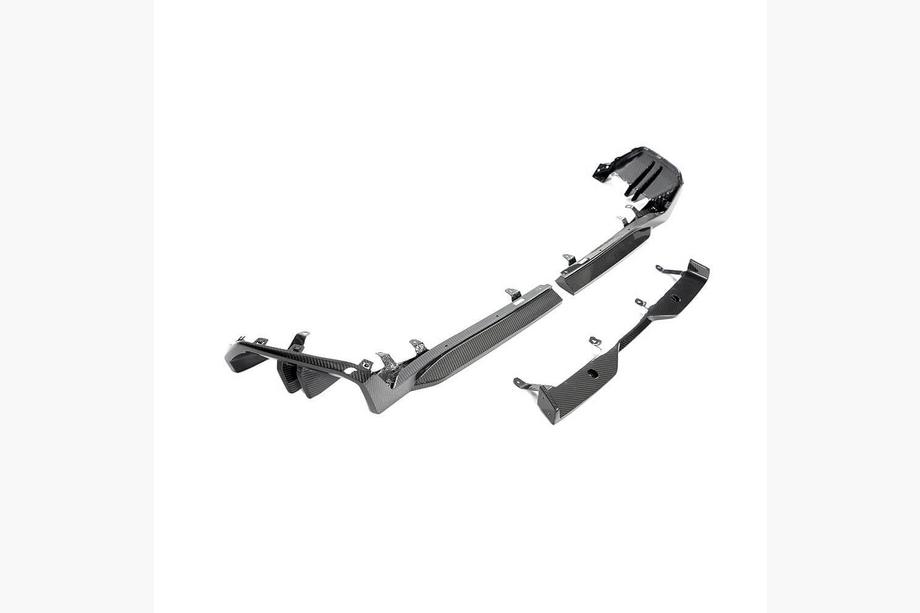BMW 5/i5 Series G60/G60E/G61 2023- Rear Bumper Diffuser (for M-Sport, Carbon) Photo 4