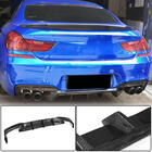 BMW 6 Series F12/F13/F06 2011-2018 Rear Bumper Diffuser V1 for M-Sport/M6, Carbon photo 1