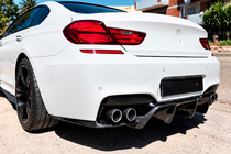 BMW 6 Series F12/F13/F06 2011-2018 Rear Bumper Diffuser V1 (for M6, Carbon) photo 1