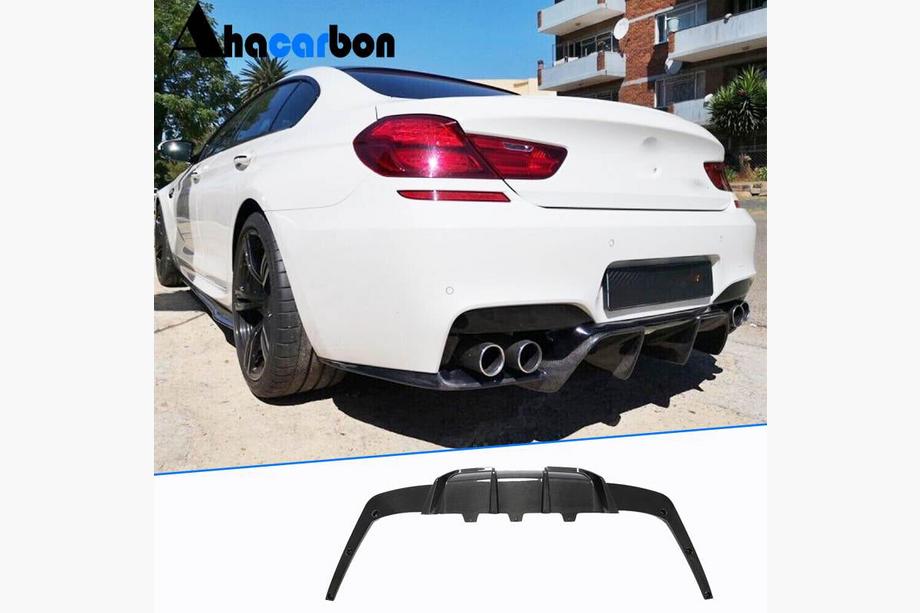 BMW 6 Series F12/F13/F06 2011-2018 Rear Bumper Diffuser FRP V2 (for M6) Image