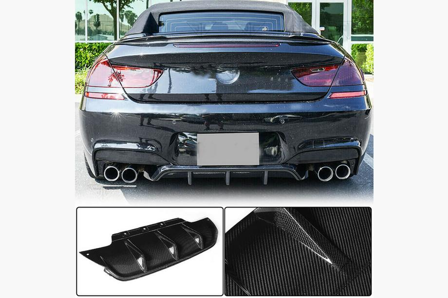 BMW 6 Series F12/F13/F06 2011-2018 Rear Bumper Diffuser V2 (for M6, Carbon) Image
