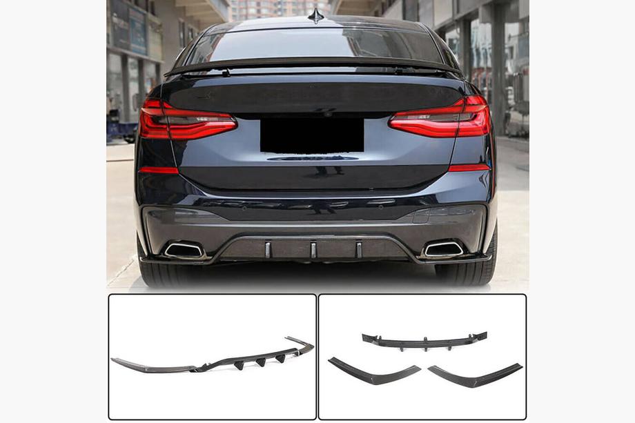 BMW 6 Series G32 2017- Rear Bumper Diffuser V2 (for M-Sport 2017-2020, Carbon) Photo 1
