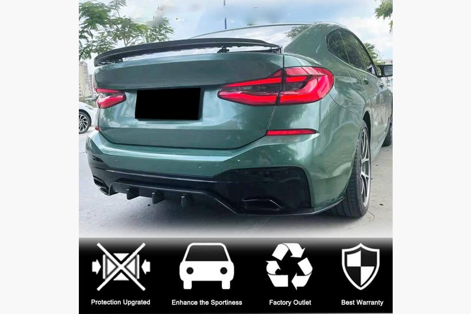 BMW 6 Series G32 2017- Rear Bumper Diffuser V2 (for M-Sport 2017-2020, Carbon) Photo 3