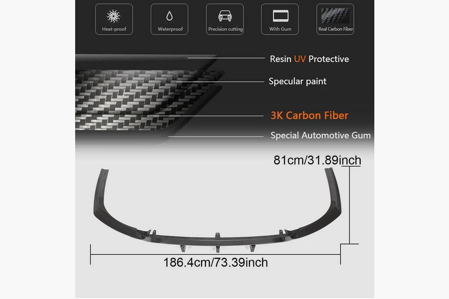 BMW 6 Series G32 2017- Rear Bumper Diffuser V2 (for M-Sport 2017-2020, Carbon) Photo 6