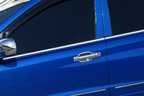 SsangYong Action 2005-2018 Side window chrome trims (4 pcs, stainless steel) photo 1