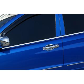 Side window chrome trims (4 pcs, stainless steel)