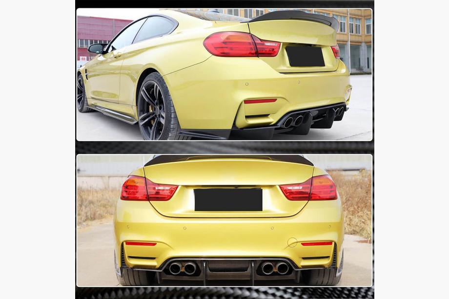 BMW 3 Series F30/F31 2012-2019 Rear Bumper Diffuser V1 (for F80, Carbon) Photo 3
