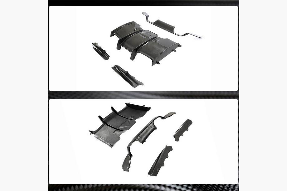 BMW 3 Series F30/F31 2012-2019 Rear Bumper Diffuser V1 (for F80, Carbon) Photo 4
