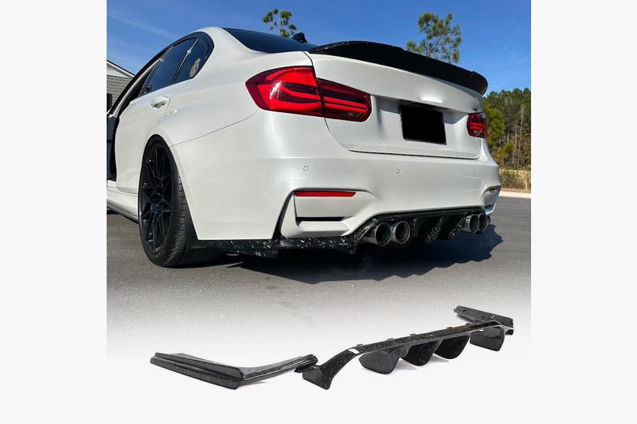 BMW 3 Series F30/F31 2012-2019 Rear Diffuser V5 (for F80, Carbon) Image