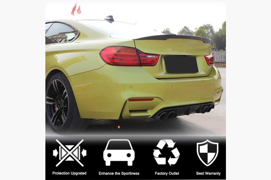 BMW 3 Series F30/F31 2012-2019 Rear Bumper Diffuser Carbon V11 (for F80) Photo 3