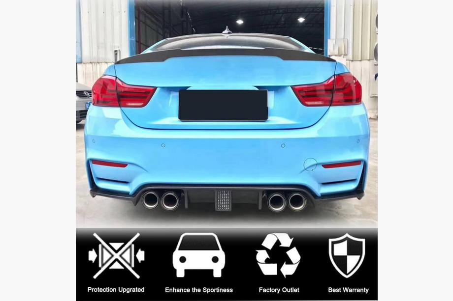 BMW 3 Series F30/F31 2012-2019 Rear Bumper Diffuser V12 (for F80, Carbon) Photo 2