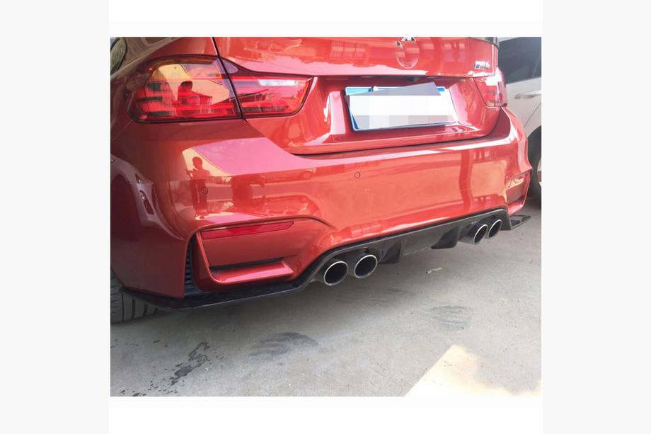 BMW 4 Series F32/F33/F36 2012-2020 Rear Bumper Diffuser V3 (for F82/F83, Carbon) Photo 4