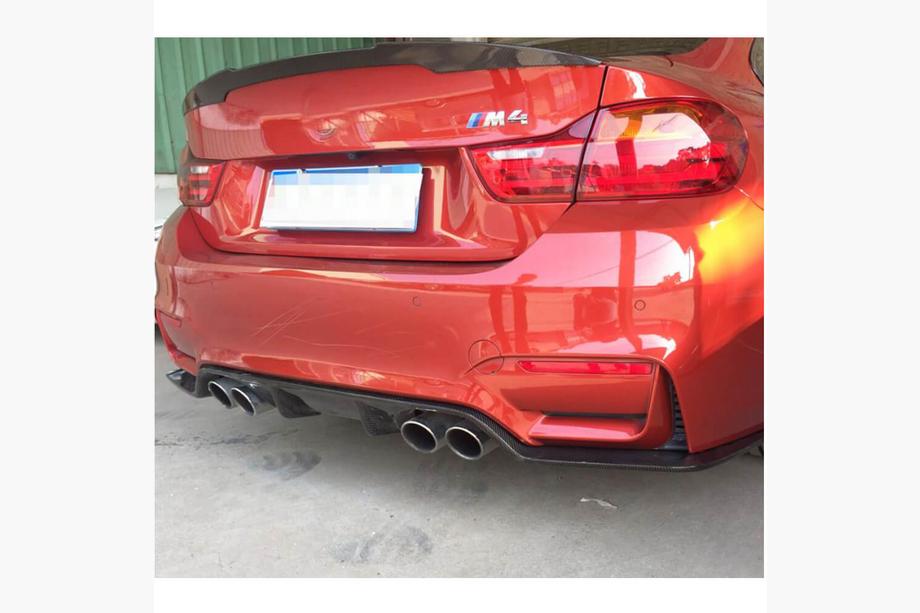 BMW 4 Series F32/F33/F36 2012-2020 Rear Bumper Diffuser V3 (for F82/F83, Carbon) Photo 5