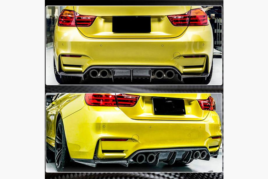 BMW 4 Series F32/F33/F36 2012-2020 Rear Bumper Diffuser V6 (for F82/F83, Carbon) Photo 5