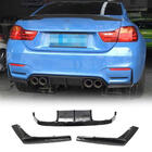 BMW 4 Series F32/F33/F36 2012-2020 Rear Bumper Diffuser Carbon ABS V14 (for F82/F83) photo 1
