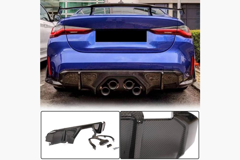 BMW 3 Series G20/G21 2018- Rear Diffuser V2 (for G80, Carbon) Image