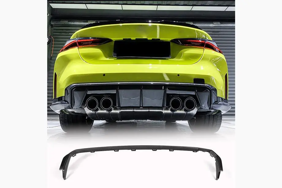 BMW 3 Series G20/G21 2018- Rear Bumper Diffuser V3 (for G80, Carbon) Photo 1