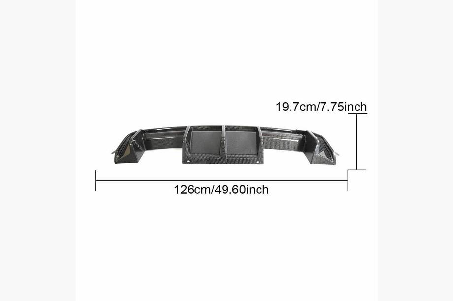 BMW 4 Series G22/23/26 2020- Rear Diffuser V1 (for G82/G83, Carbon) Photo 14