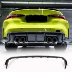 BMW 4 Series G22/23/26 2020- Rear Bumper Diffuser V3 (for G82/G83, Carbon) photo 1
