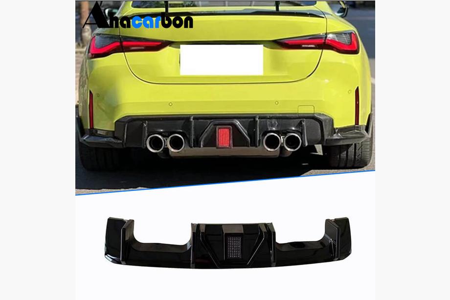 BMW 4 Series G22/23/26 2020- Rear Bumper Diffuser ABS V4 (for G82/G83) Image
