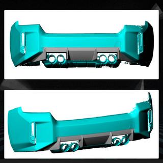 Rear Bumper Diffuser V4 (for G87, Carbon) BMW 2 Series G42 2021- photo 2