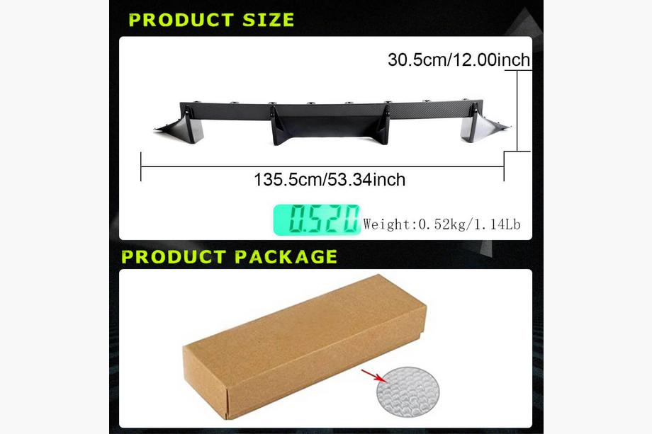 BMW 2 Series G42 2021- Rear Bumper Diffuser V4 (for G87, Carbon) Photo 5