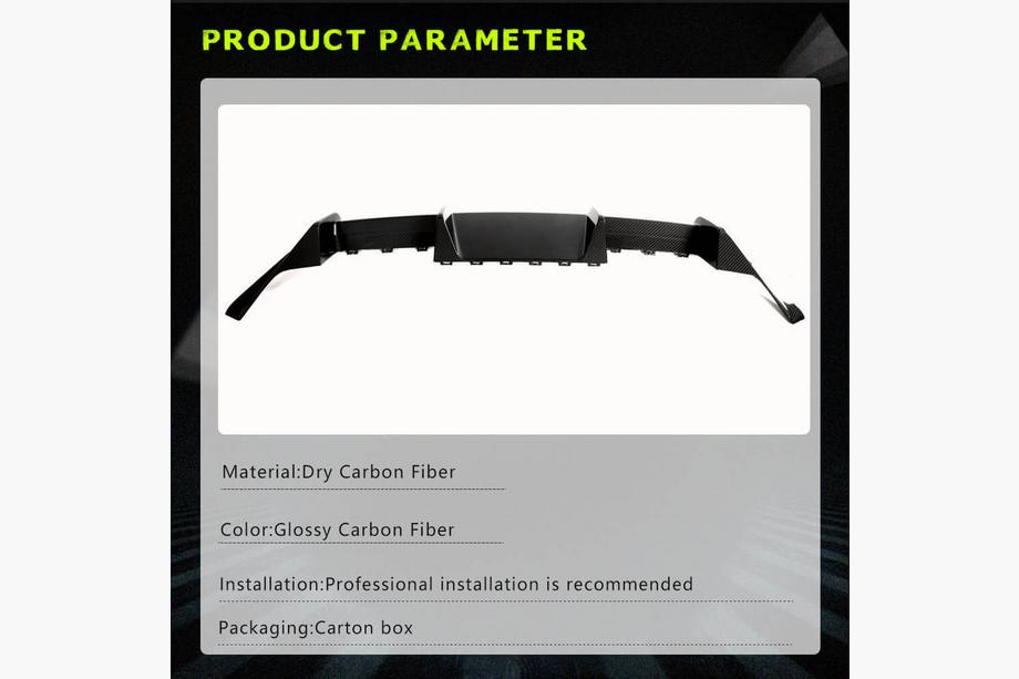 BMW 2 Series G42 2021- Rear Bumper Diffuser V4 (for G87, Carbon) Photo 6