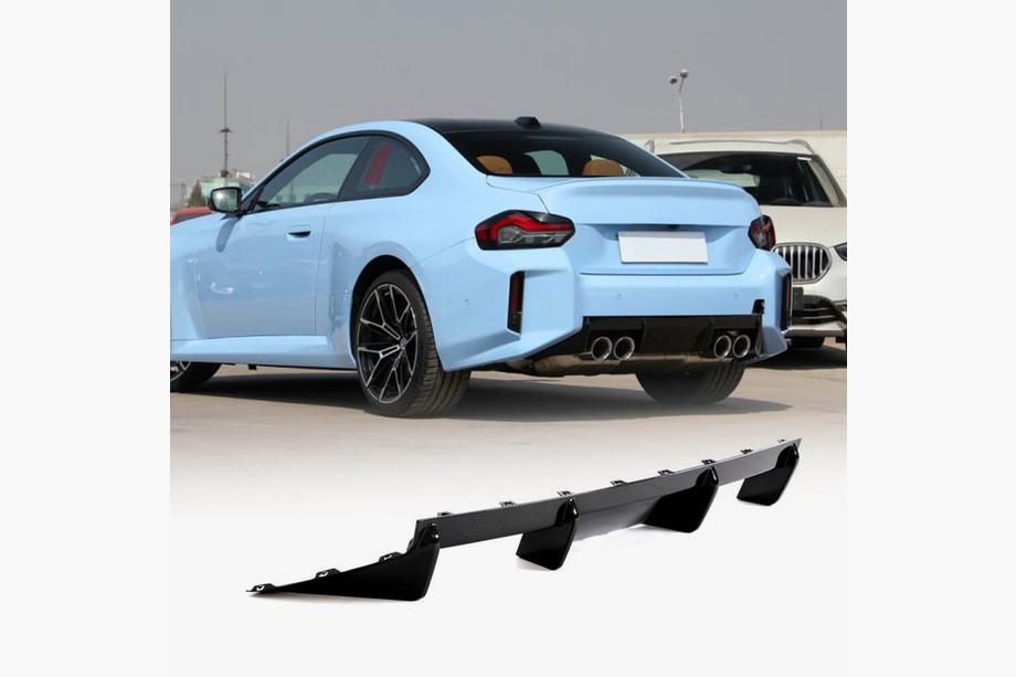 BMW 2 Series G42 2021- Rear Bumper Diffuser Dry Carbon V5 (G87) Image