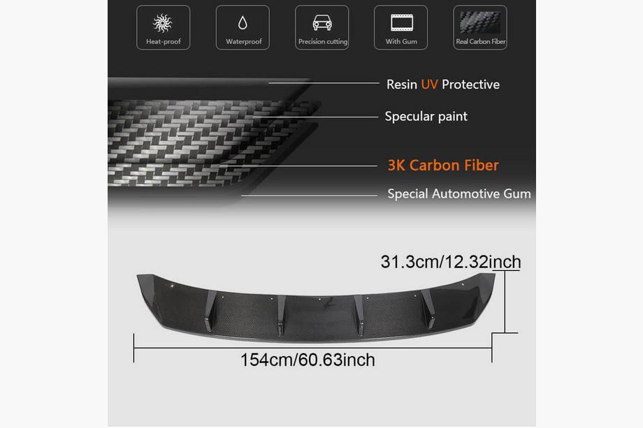 BMW I3 2013-2022 Rear Bumper Diffuser (Carbon) Photo 6
