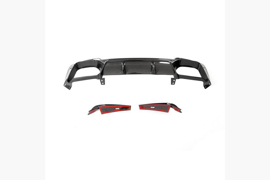 BMW X3 G01 2018- Rear Bumper Diffuser V1 for F97 2018-2021, Carbon Image