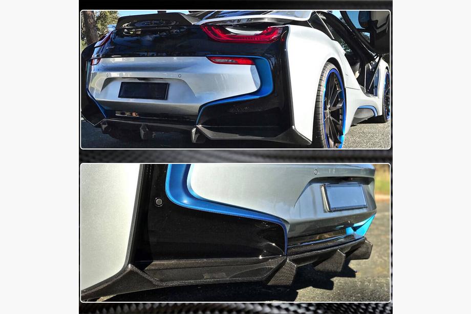 BMW I8 2014-2020 Rear Bumper Diffuser (Carbon) Photo 4