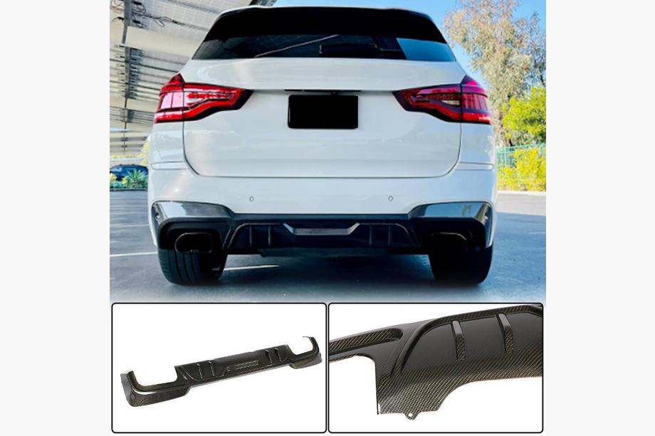 BMW X3 G01 2018- Rear Bumper Diffuser (for original M-Sport 2018-2021, Carbon) Image