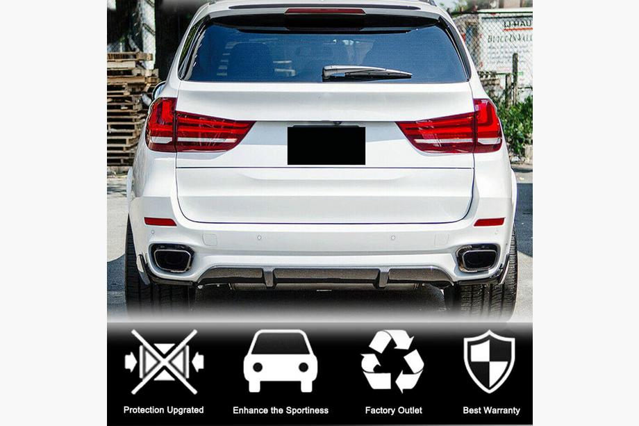 BMW X5 F15 2013-2018 Rear Bumper Diffuser V1 (for M-Sport, Carbon) Photo 4