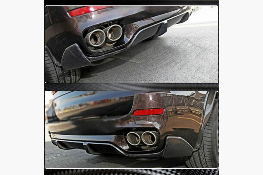 BMW X5 F15 2013-2018 Rear Bumper Diffuser V2 (for M-Sport, Carbon) Photo 6
