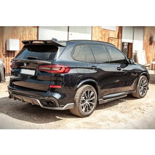 Rear Bumper Diffuser V2 (2018-2022, Real Carbon) BMW X5 G05 2019–2026 photo 2