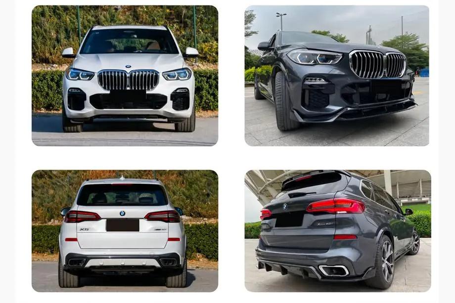 BMW X5 G05 2019–2026 Rear Bumper Diffuser V2 (2018-2022, Gloss Black) Photo 4
