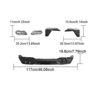 Rear Bumper Diffuser V4 (2018-2022, Gloss Black) BMW X5 G05 2019–2026 photo 3