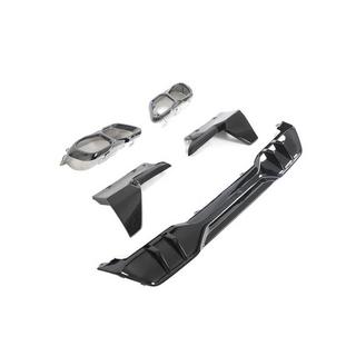 Rear Bumper Diffuser V4 (2018-2022, Gloss Black) BMW X5 G05 2019–2026 photo 4