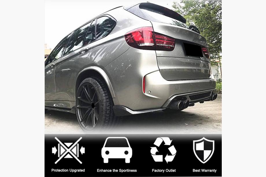 BMW X6 F16 2014-2019 Rear Bumper Diffuser FRP V3 (for F86) Photo 2